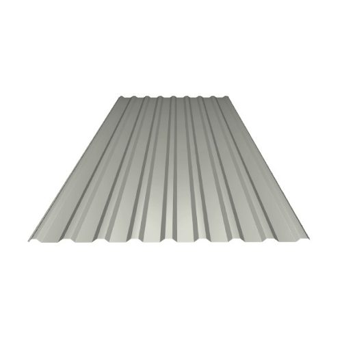 T18 trapézlemez (2m-es darab ára), Fényes törtfehér RAL9002 (K), Hossz: 2000mm, 0,35mm lemezvastagság