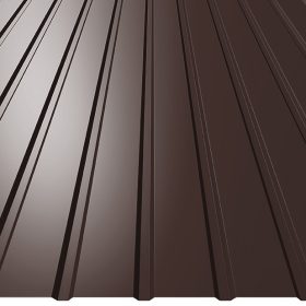   T8 trapézlemez, RAL8017 fényes (egyoldalas csokibarna) - fal profil - vtg.: 0,40mm