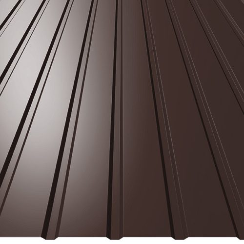 T8 trapézlemez FAL profil, Egyoldalas, Ral 8017 fényes csokoládébarna, Vastagság: 0,40mm