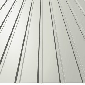   T8 trapézlemez, RAL9002 fényes (egyoldalas törtfehér) - fal profil - vtg.: 0,40mm