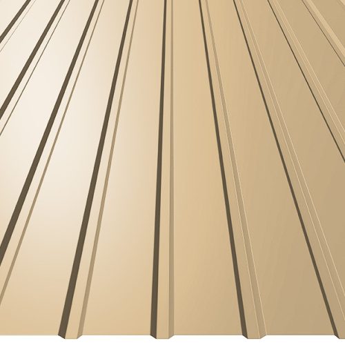 T8 trapézlemez, RAL1015 fényes (egyoldalas bézs) - fal profil - vtg.: 0,50mm