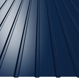   T8 trapézlemez, RAL5010 fényes (egyoldalas kék) - fal profil - vtg.: 0,50mm