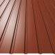 T8 trapézlemez, RAL8004 fényes (egyoldalas téglavörös) - fal profil - vtg.: 0,40mm