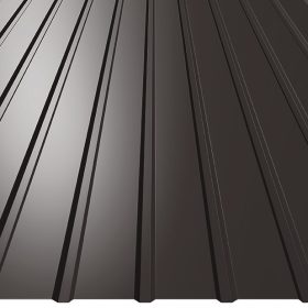   T8 trapézlemez, RAL8019 fényes (egyoldalas szürkésbarna) - fal profil - vtg.: 0,50mm