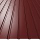 T8 trapézlemez, RAL3009 matt (egyoldalas bordó) - fal profil - vtg.: 0,45mm