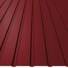 T8 trapézlemez, RAL3011 matt (egyoldalas meggypiros) - fal profil - vtg.: 0,50mm