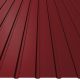 T8 trapézlemez, RAL3011 matt (egyoldalas meggypiros) - fal profil - vtg.: 0,50mm