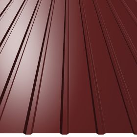   T8 trapézlemez ÉCS, RAL3009 (egyoldalas bordó) - 2000mm - fal profil - vtg.: 0,50mm