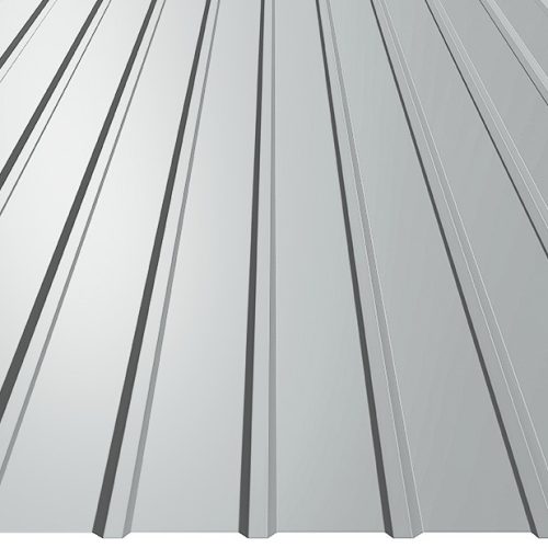 T8 trapézlemez ÉCS, RAL7035 (egyoldalas világos szürke) - 2000mm - fal profil - vtg.: 0,50mm