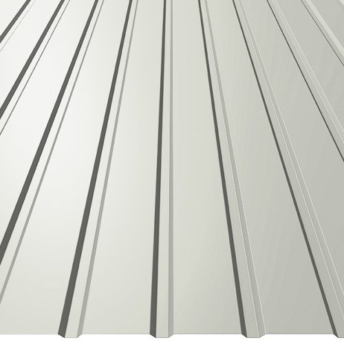 T8 trapézlemez ÉCS, RAL9002 (egyoldalas törtfehér) - 2000mm - fal profil - vtg.: 0,50mm