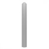 DAKO TRAIL acél kerítéselem, Kétoldalon Fényes alumínium szürke RAL9006, Hossz: 1000mm