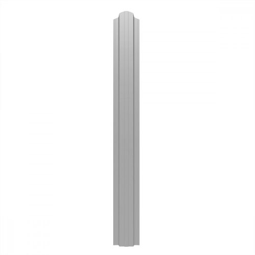 DAKO TRAIL acél kerítéselem, Kétoldalon Fényes alumínium szürke RAL9006, Hossz: 1000mm