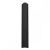 DAKO HILL acél kerítéselem, Kétoldalon Fényes fekete RAL9005, Hossz: 1000mm