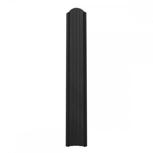 DAKO HILL acél kerítéselem, Kétoldalon Fényes fekete RAL9005, Hossz: 1500mm