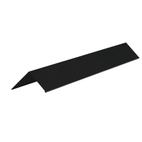   Gerincelem trapézlemezhez, Fényes fekete RAL9005, Hossz: 2000mm