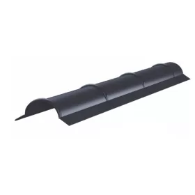Íves gerincelem, Matt grafitszürke RAL7024, Hossz: 2000mm