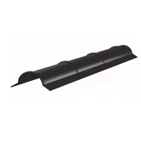 Íves gerincelem, Matt szürkésbarna RAL8019, Hossz: 2000mm