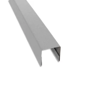   T8 táblás kerítést záró U profil, Fényes alumínium szürke RAL9006, Hossz: 2000mm