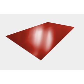 Síklemez fényes tűzpiros RAL3000, lemezvastagság 0,50mm