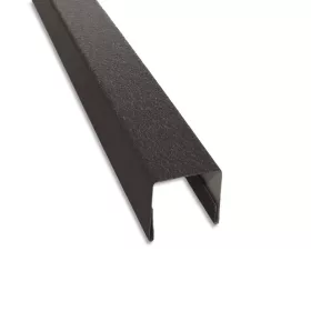   T18 táblás kerítést záró U profil, Fényes Szürkésbarna RAL8019, Hossz: 2000mm