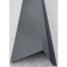   Oromszegély, Fényes antracit szürke RAL7016, Hossz: 2000mm