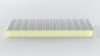 Fal szendvicspanel PIR 100mm(1m-es darab ára), törtfehér RAL9002, IP