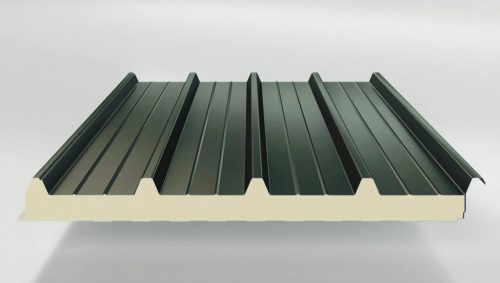 Tető szendvicspanel PUR 60mm, Antracit szürke, RAL7016, Hossz: 1000mm, TS