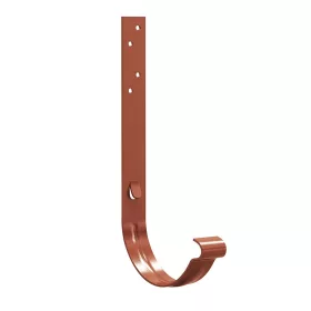   Csatornatartó vas, 210mm, 33-as(nagy) rendszerhez, egyenes szárú, RAL 8004 Téglavörös fényes Bordó (30 év garancia)