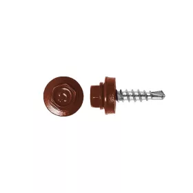   Rögzítő csavar fémhez, RAL8004 fényes (téglavörös) - 4,8*19mm - 50db