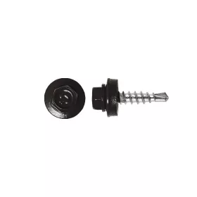   Rögzítő csavar fémhez, RAL8019 fényes (szürkésbarna) - 4,8*19mm - 50db