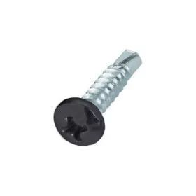   D Fejű önfúró csavar fémhez, RAL7024 fényes (grafitszürke) - 4,8*16 mm - 50db