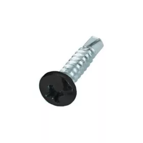   D Fejű önfúró csavar fémhez, RAL8019 fényes (szürkésbarna) - 4,8*16 mm - 50db