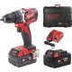 MILWAUKEE M18 CBLDD-502X Akkus fúró-csavarbehajtó, szénkefementes, HD kofferben (60Nm/2x5,0Ah/18V)