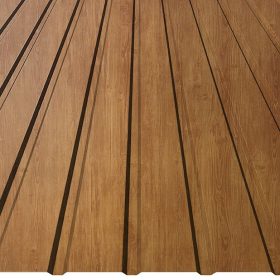   T8 trapézlemez, Olasz tölgy (kétoldalas) - fal profil - vtg.: 0,45mm