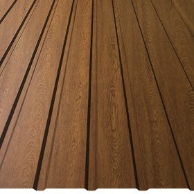   T8 trapézlemez, Aranytölgy (kétoldalas) - fal profil - vtg.: 0,45mm